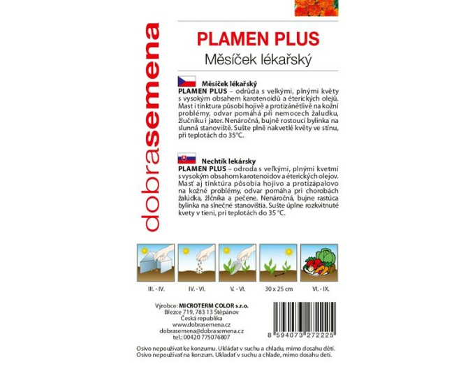 Dobrá semena Měsíček Plamen Plus