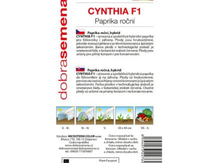 Dobrá semena Paprika roční ´Cynthia F1´