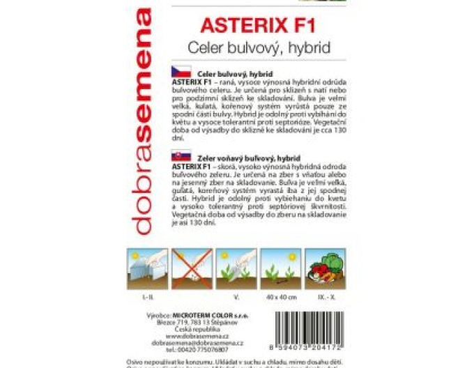 Dobrá semena Celer bulvový ´ Asterix F1´