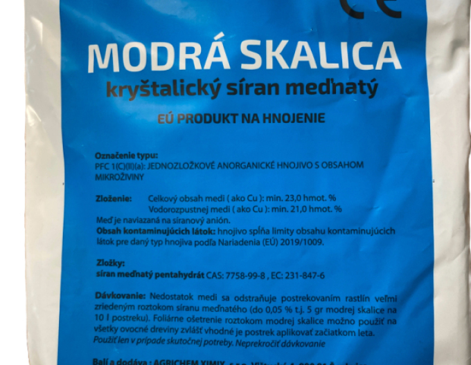 Agrichem Modrá skalica - síran měďnatý 0,5kg