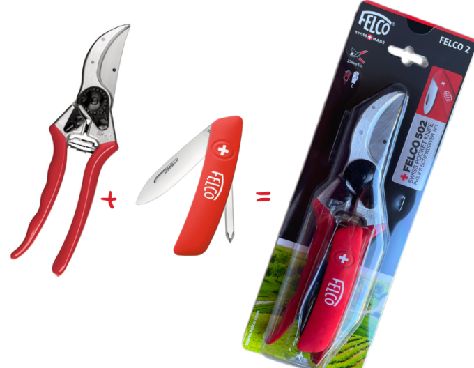 Nůžky FELCO 2 + kapesní švýcarský nůž FELCO 502