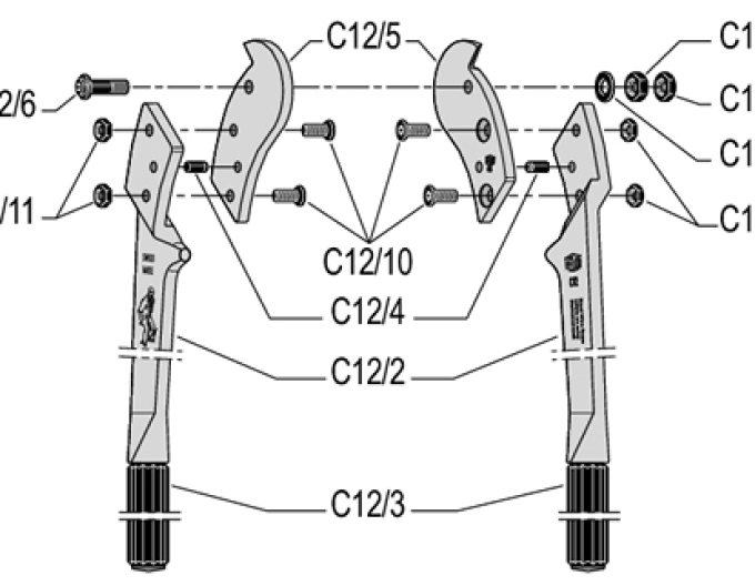 FELCO C12 Dvouruční kleště