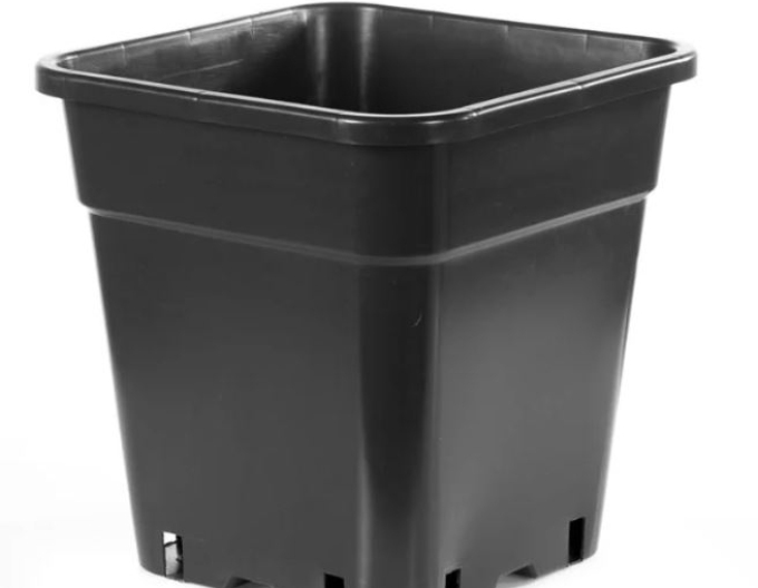 Čtvercový plastový květináč 18L, 30 x 31 cm