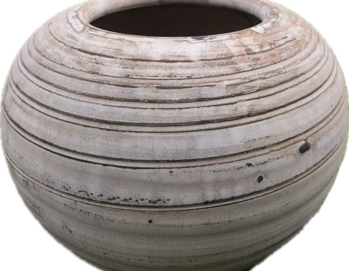 Hliněný Květináč světle hnědý ´Gula S´