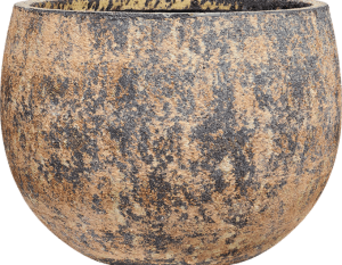 Hliněný květináč ´Baq Atlas Balloon Brown´