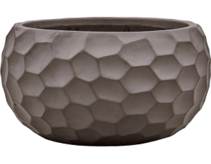 Hliněný květináč ´Baq Tortuga Globe Chocolate Brown´