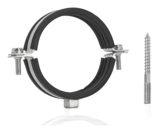 Objímka dvojšroubová 48 - 53 mm  M8/10 se šroubem