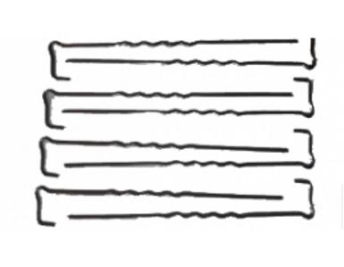 Kotvící upevňovací háky 30 cm - ocelové