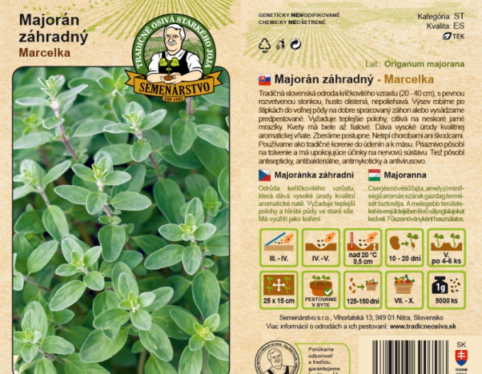 Semenářství Majoránka ´Marcelka´