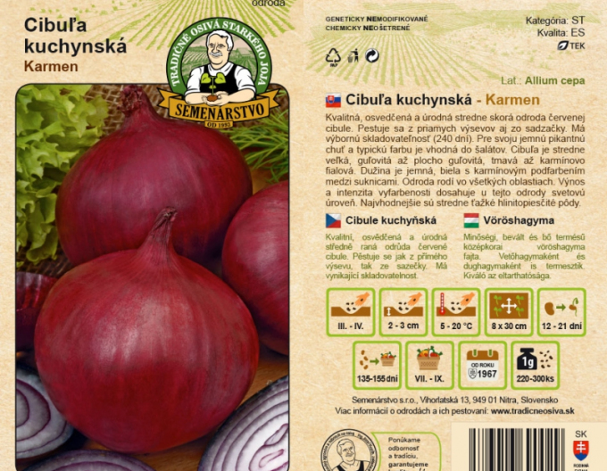 Semenářství Kuchyňská cibule ´Karmen´