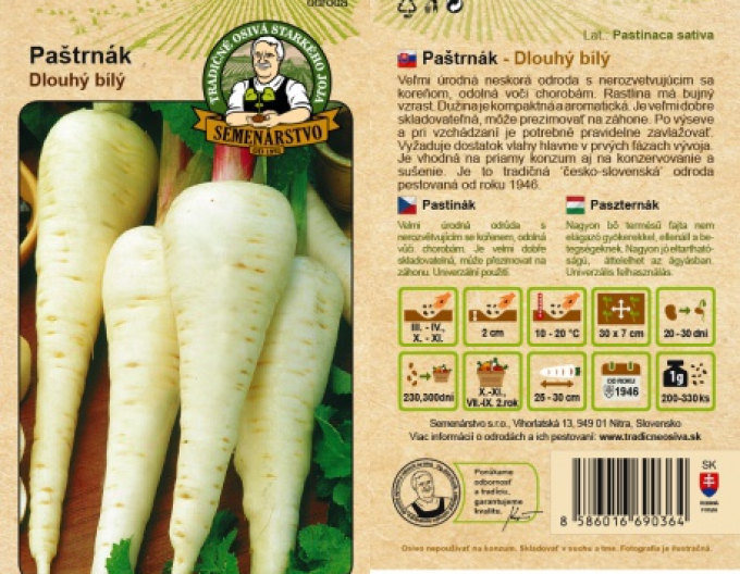 Semenářství Pastinák ´Dlouhý bílý´