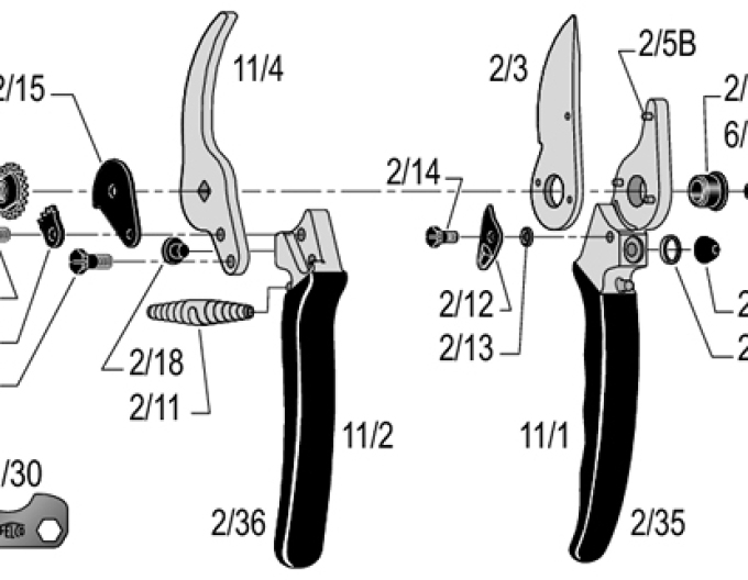 FELCO 11 Zahradnické nůžky