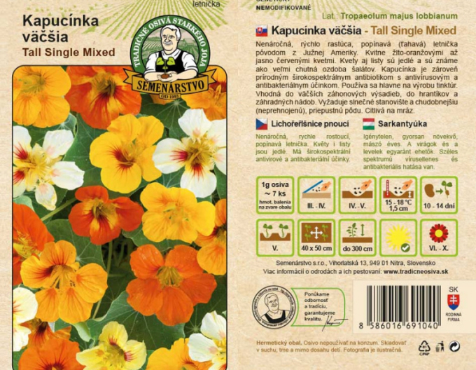 Semenářství Lichořeřišnice větší  ´Tall Single Mixed´