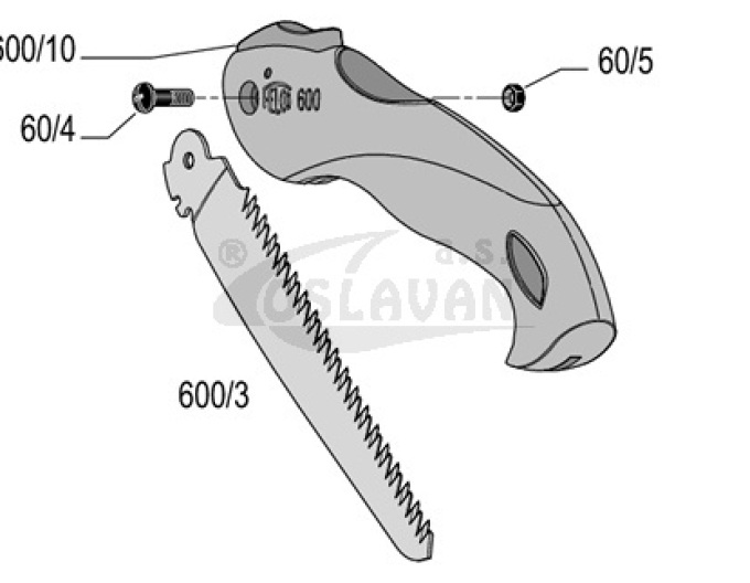 Felco 600/3 náhradní plátek (Felco 600)