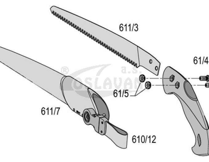 Felco 611/3 náhradní plátek (pila Felco 611)