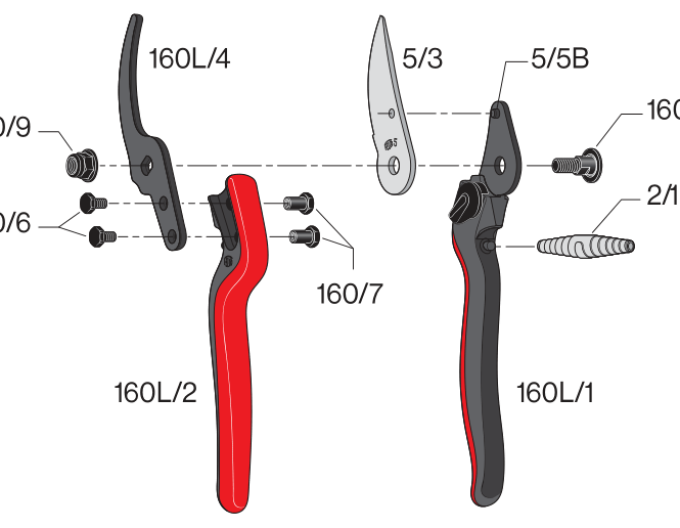 FELCO 160L Zahradnické nůžky