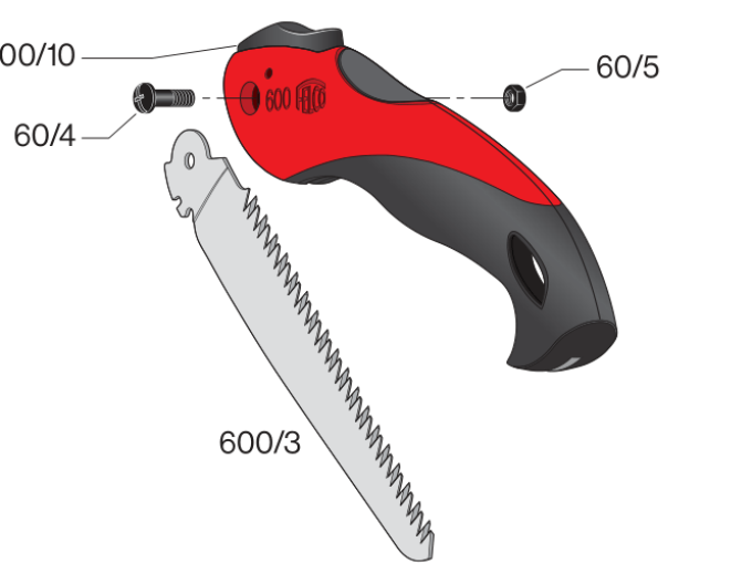 FELCO 600 Sklopná pilka