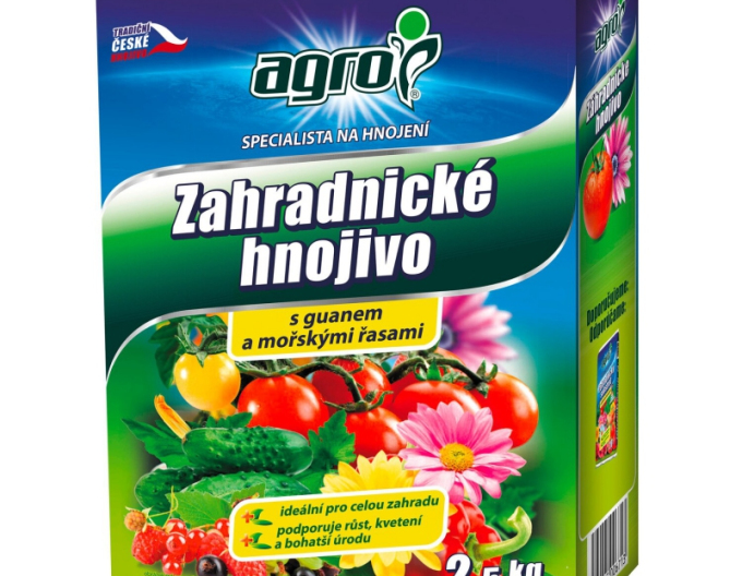 AGRO Zahradnické hnojivo 2,5 kg