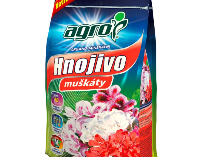 Agro organicko - minerální hnojivo pro muškáty 1kg