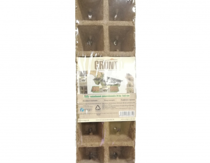 Grunt - rašelinové zakořeňovače 24ks 5x5cm