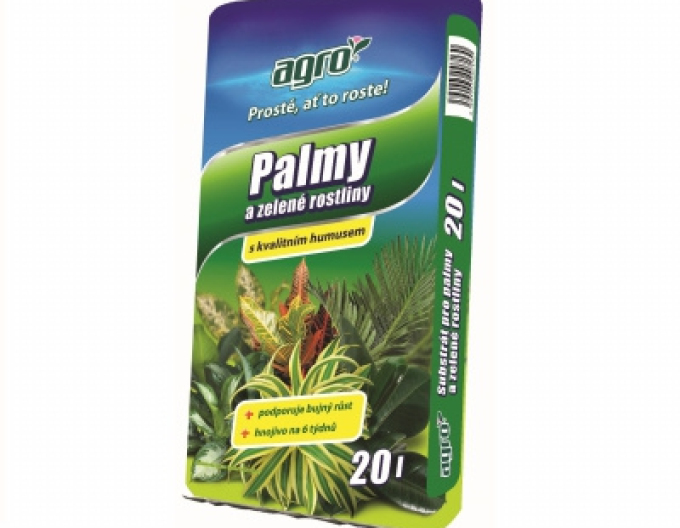 AGRO Substrát pro palmy a zelené rostliny 20l