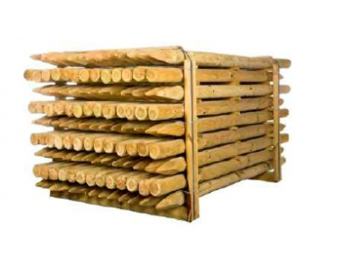 Podpěrný kůl s hrotem o průměru 5 cm - výška 250 cm