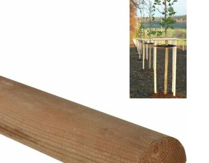 Spojovací kůl půlkruhový průměr 6 cm - výška 250 cm